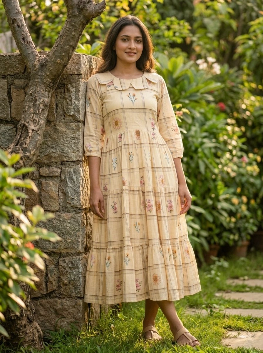 Premium Muslin Silk Designer Kurti for Women - Image 1