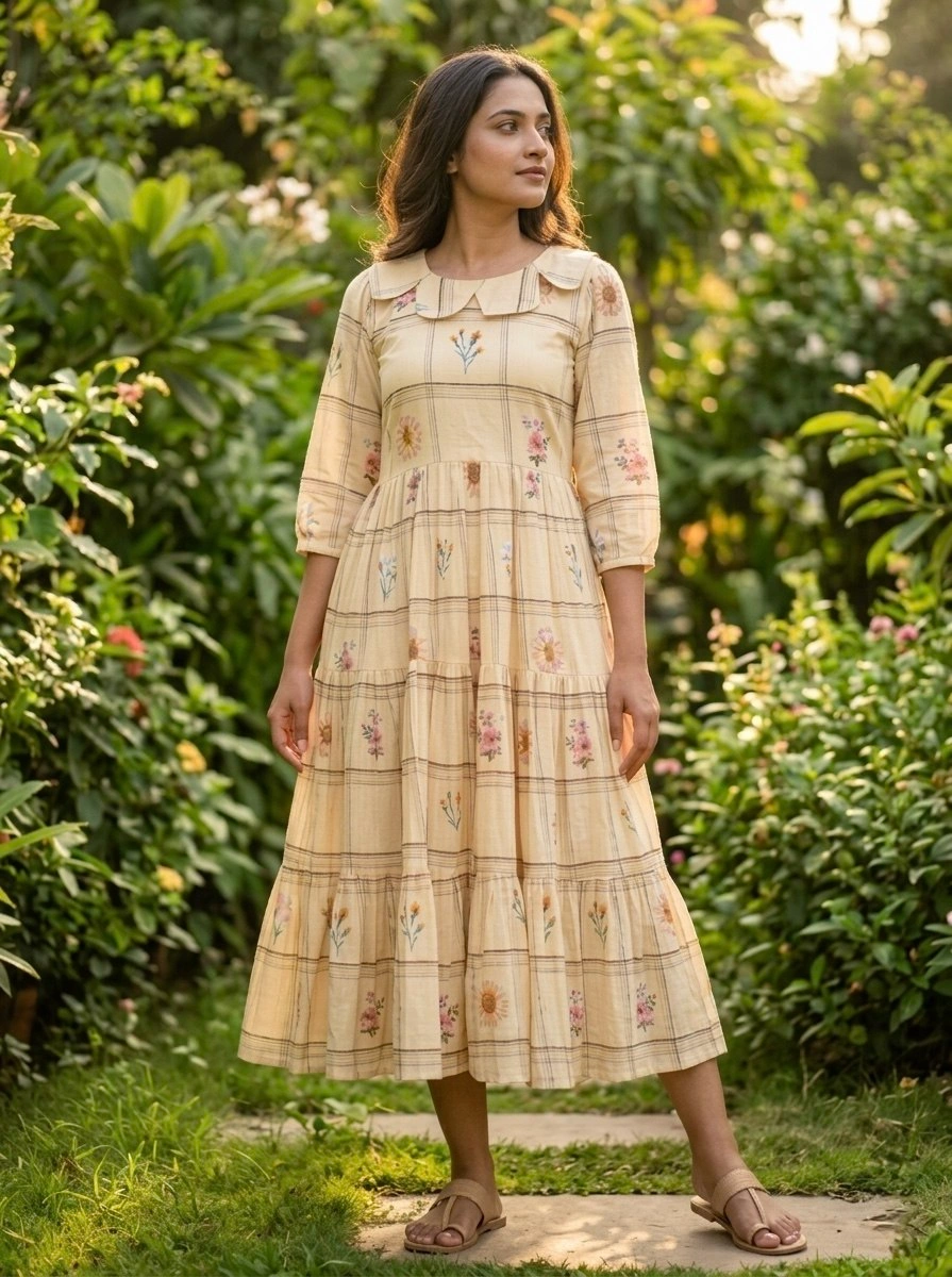 Premium Muslin Silk Designer Kurti for Women - Image 2