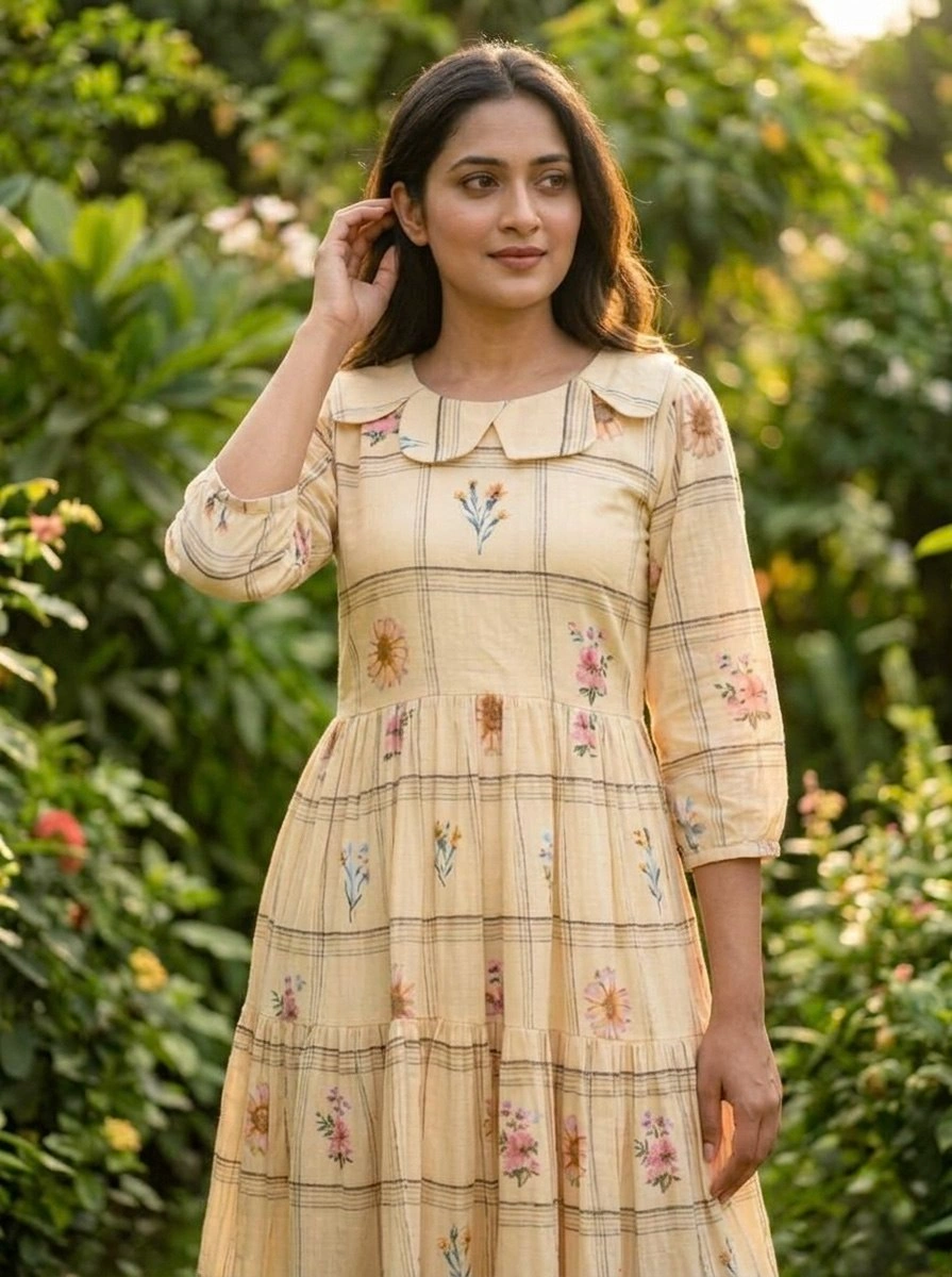 Premium Muslin Silk Designer Kurti for Women - Image 3