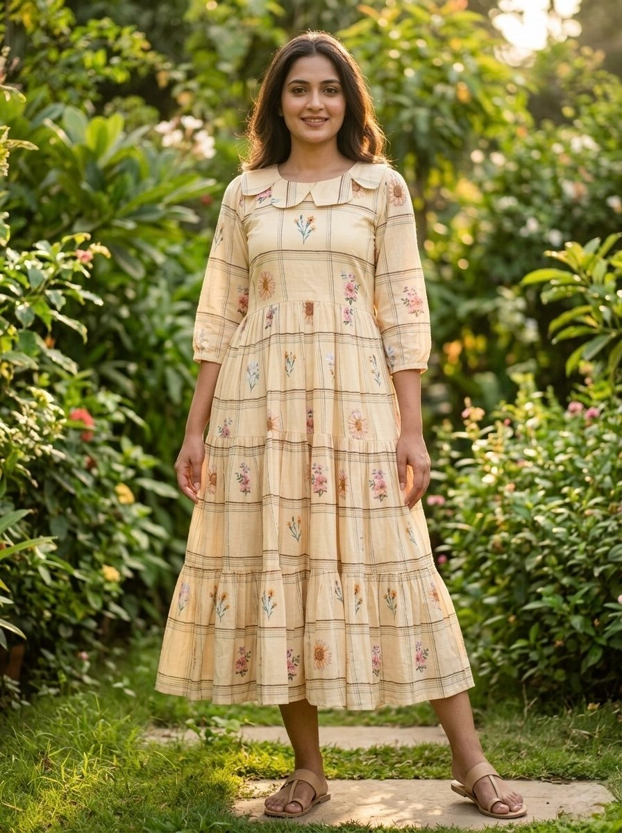 Premium Muslin Silk Designer Kurti for Women - Image 4
