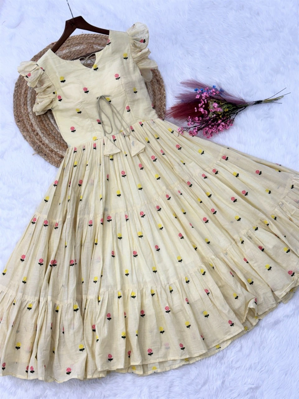 Premium Cotton Embroidered Designer Kurti for Women-WF - Image 5