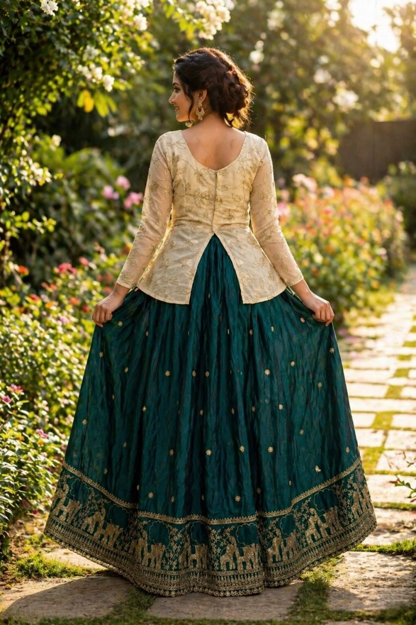 Party Wear Fendy Silk Lehenga Choli Collection 2026 - Image 5