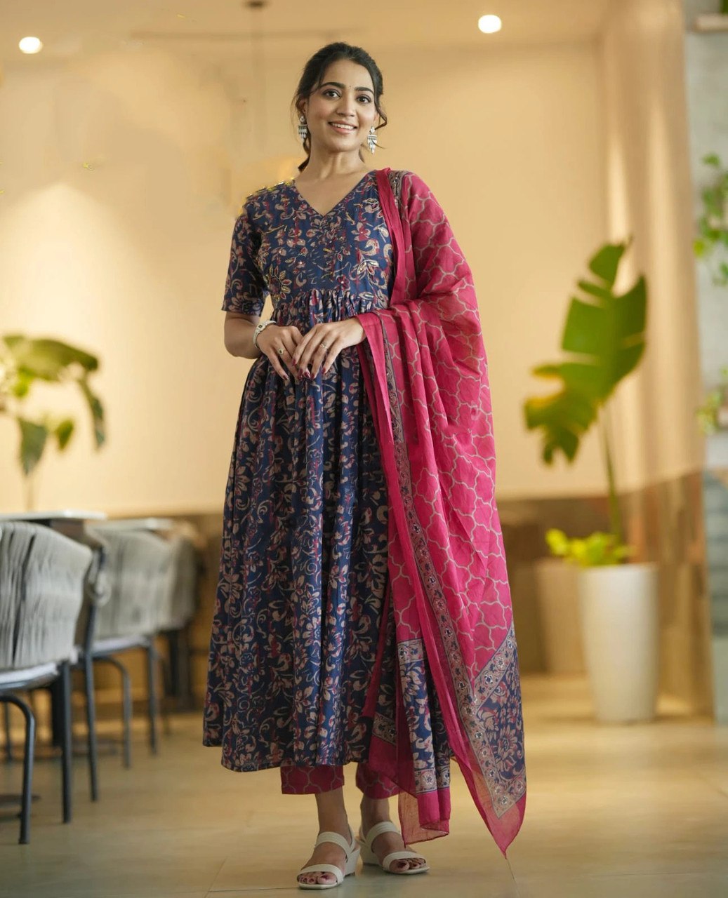 Printed Kurti NavyBlue - View 1 of 5