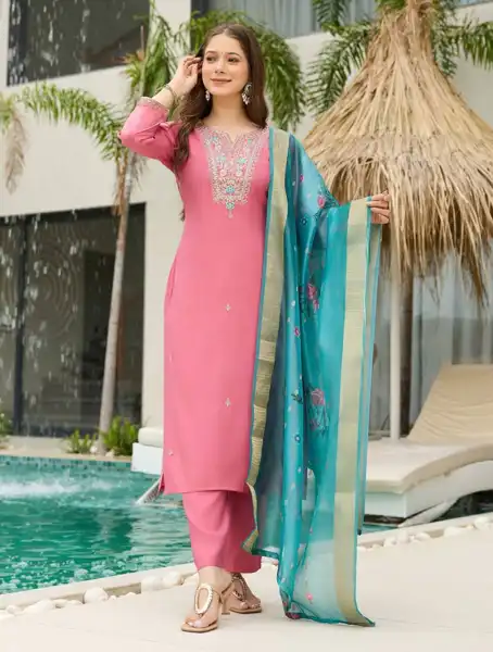 Straight Kurti Pink